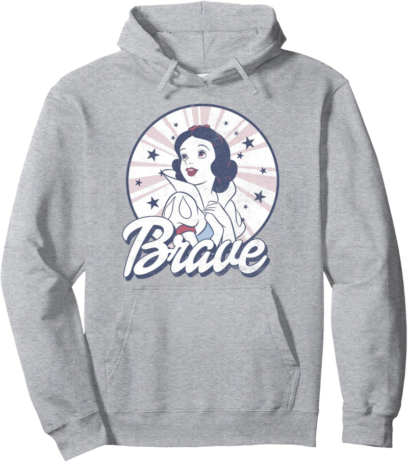 Disney Snow White Brave Retro Style Circle Portrait Pullover Hoodie