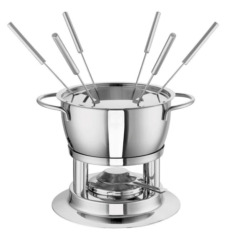 Rohe Fonduetopf Fiona aus Edelstahl hergestellt, mit einem Volumen von: 2,20 l, in der Grösse: 18cm,