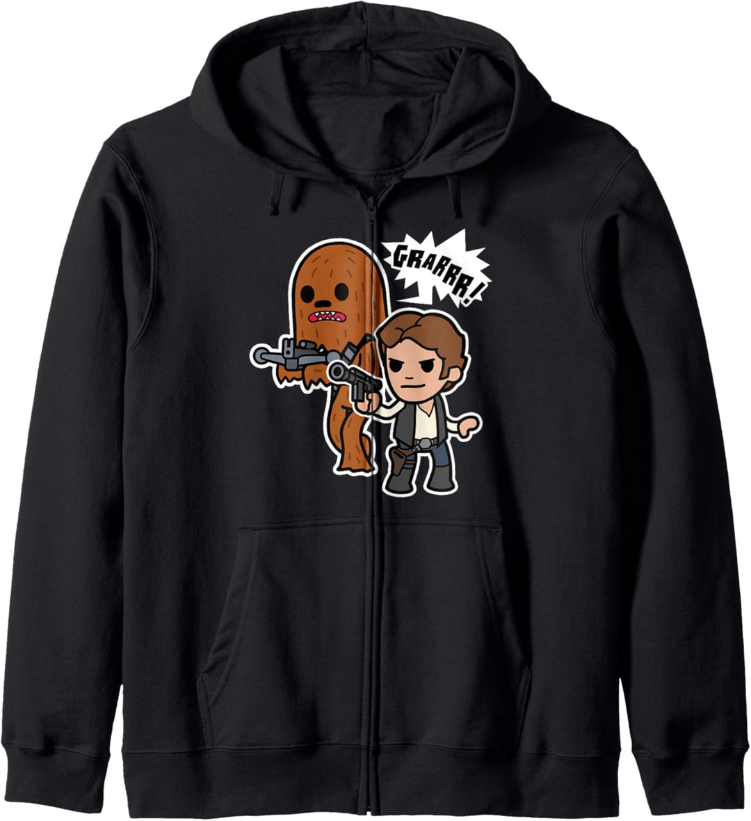 Star Wars Han Solo & Chewbacca Cartoon Roar Kapuzenjacke