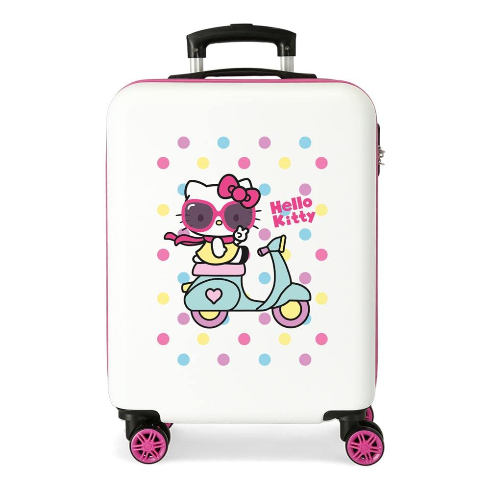 Hello Kitty Girl Gang Kabinenkoffer Rosa 38x55x20 cms Hartschalen ABS Kombinationsschloss 35L 2,3Kgs