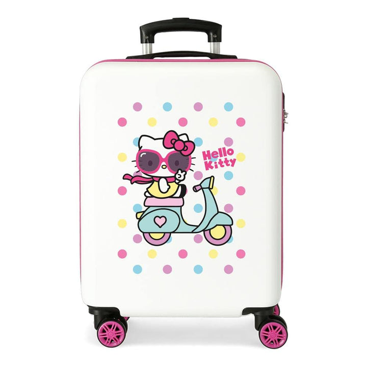 Hello Kitty Girl Gang Kabinenkoffer Rosa 38x55x20 cms Hartschalen ABS Kombinationsschloss 35L 2,3Kgs