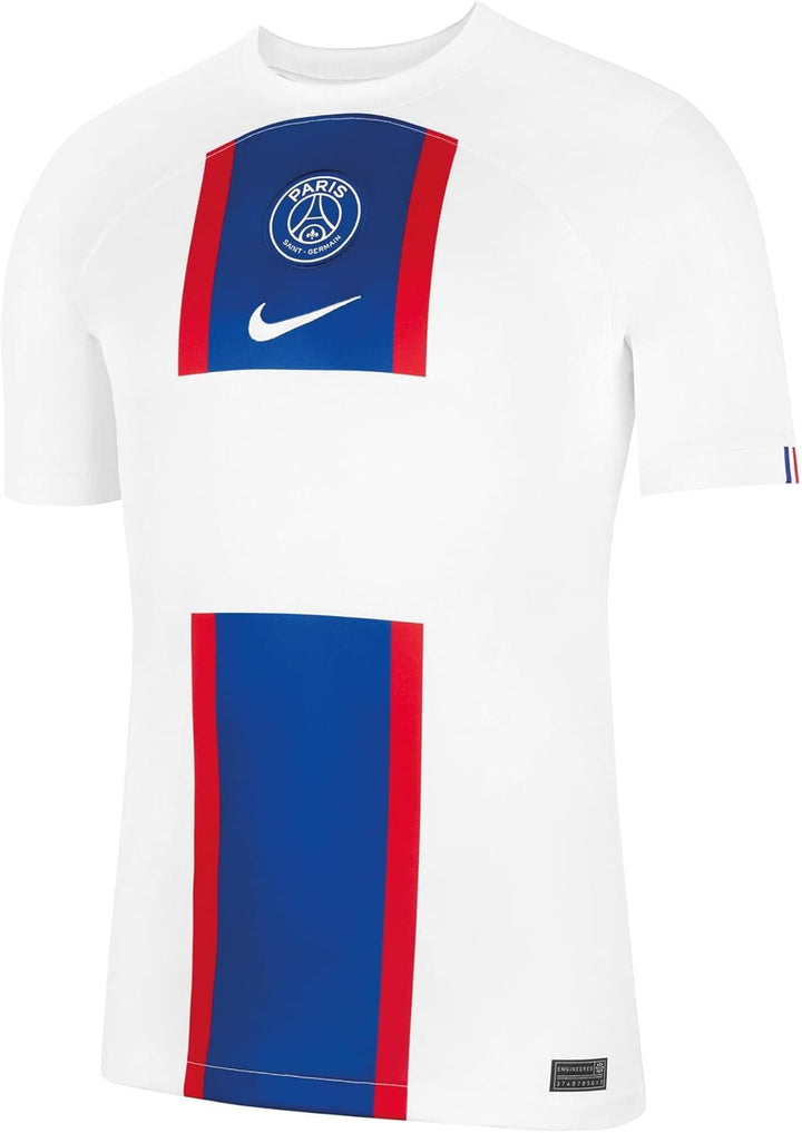 Nike Herren Stad T-Shirt L White/Old Royal/White, L White/Old Royal/White