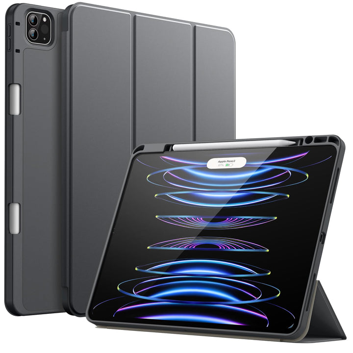 JETech Hülle für iPad Pro 12,9 Zoll (6./5. Generation, Modell 2022/2021) mit Stifthalter, Unterstütz