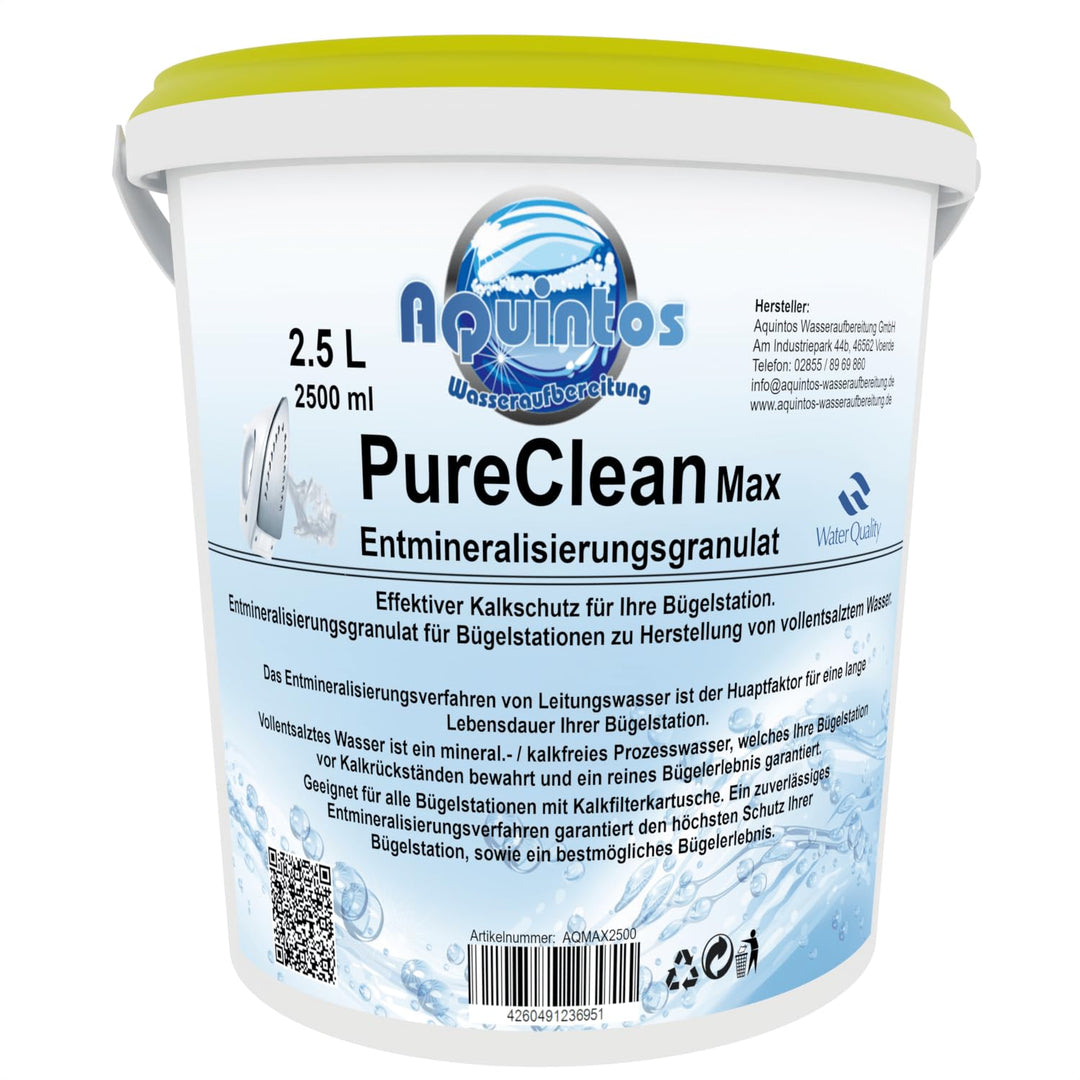 Filtergranulat Entmineralisierungsgranulat für Dampfbügeleisen (2.5 Liter), 2.5 Liter