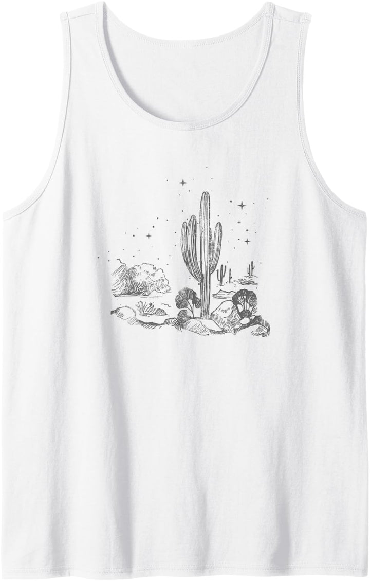 Trendy Desert Stars Wander The West Desert Night Scene Tank Top