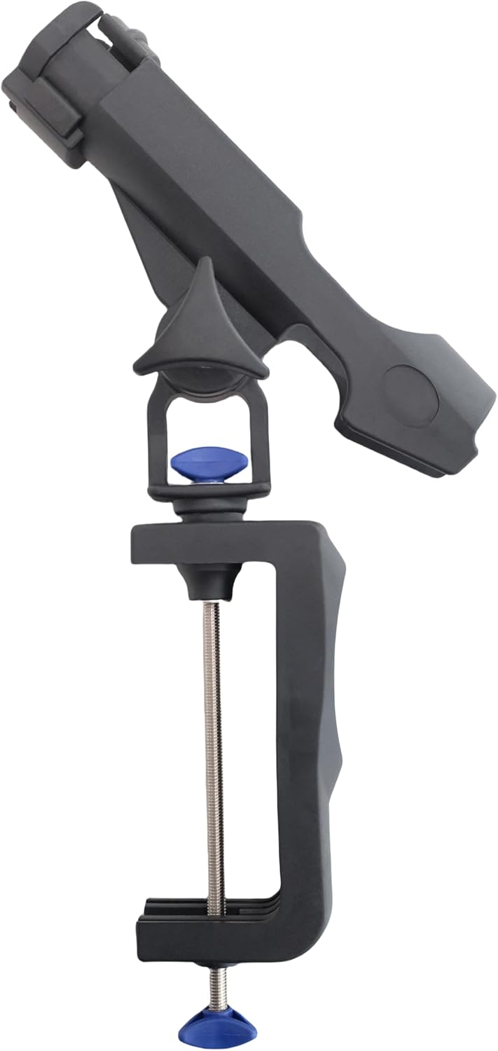 Angelrutenhalter mit grosser Klemmöffnung, 360 Grad verstellbar, Angelrutenhalter, zusammenklappbar