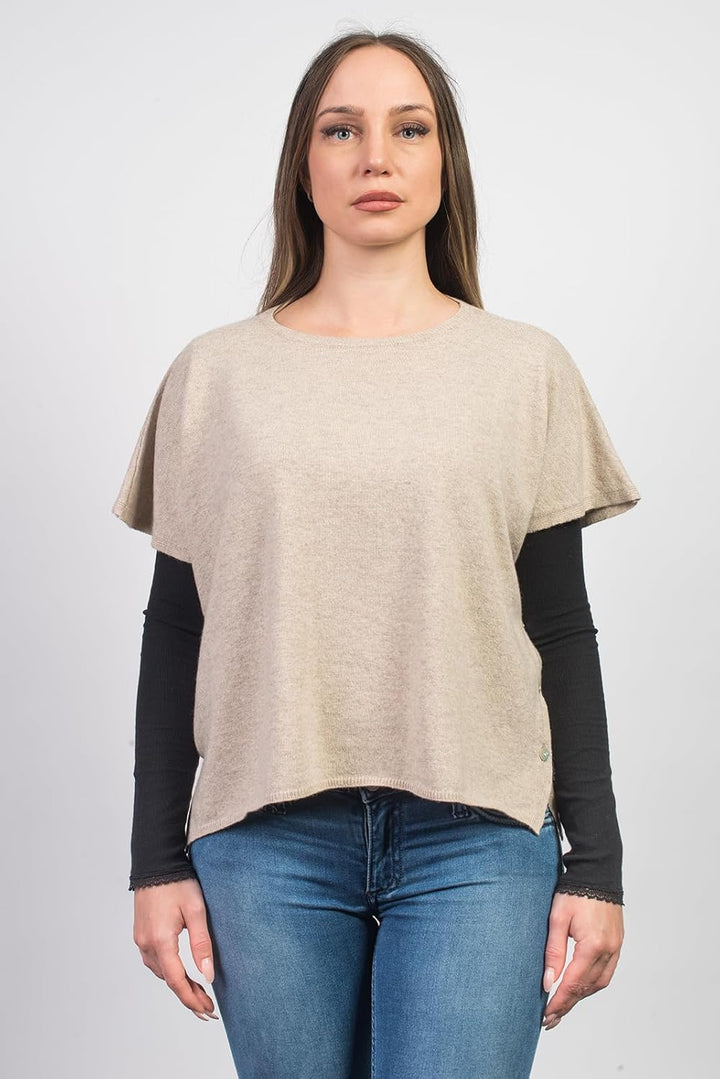 Dalle Piane Cashmere - Poncho mit Knöpfen aus Kaschmir-Gemisch - für Damen Einheitsgrösse Grosse Grö
