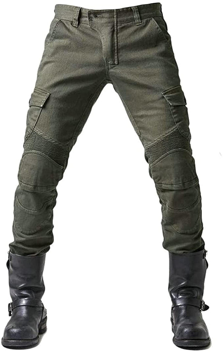 Motorradhose,Schutzhose,Herren,Motorradjeans,aus atmungsaktivem, verschleissfestem,mit 2 Paar Protek
