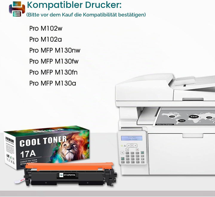 Cool Toner Kompatibel Tonerkartusche als Ersatz für HP 17A CF217A Laserjet Pro MFP M130FW M130FN M13