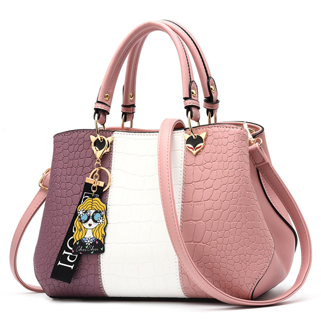 DORRISO Mode Damen Handtasche Niedliches Anhänger Umhängetasche Leichte Elegantes Reise Casual Handt