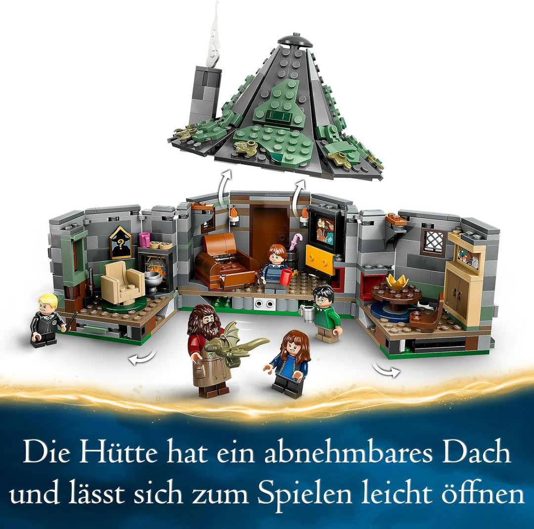 LEGO Harry Potter Hagrids Hütte: EIN unerwarteter Besuch Set mit 5 Mini-Figuren und 2 Tierfiguren &