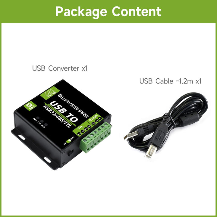 Waveshare USB to RS232/485/TTL Interface Converter Power and ADI magnetical Industrial Isolation