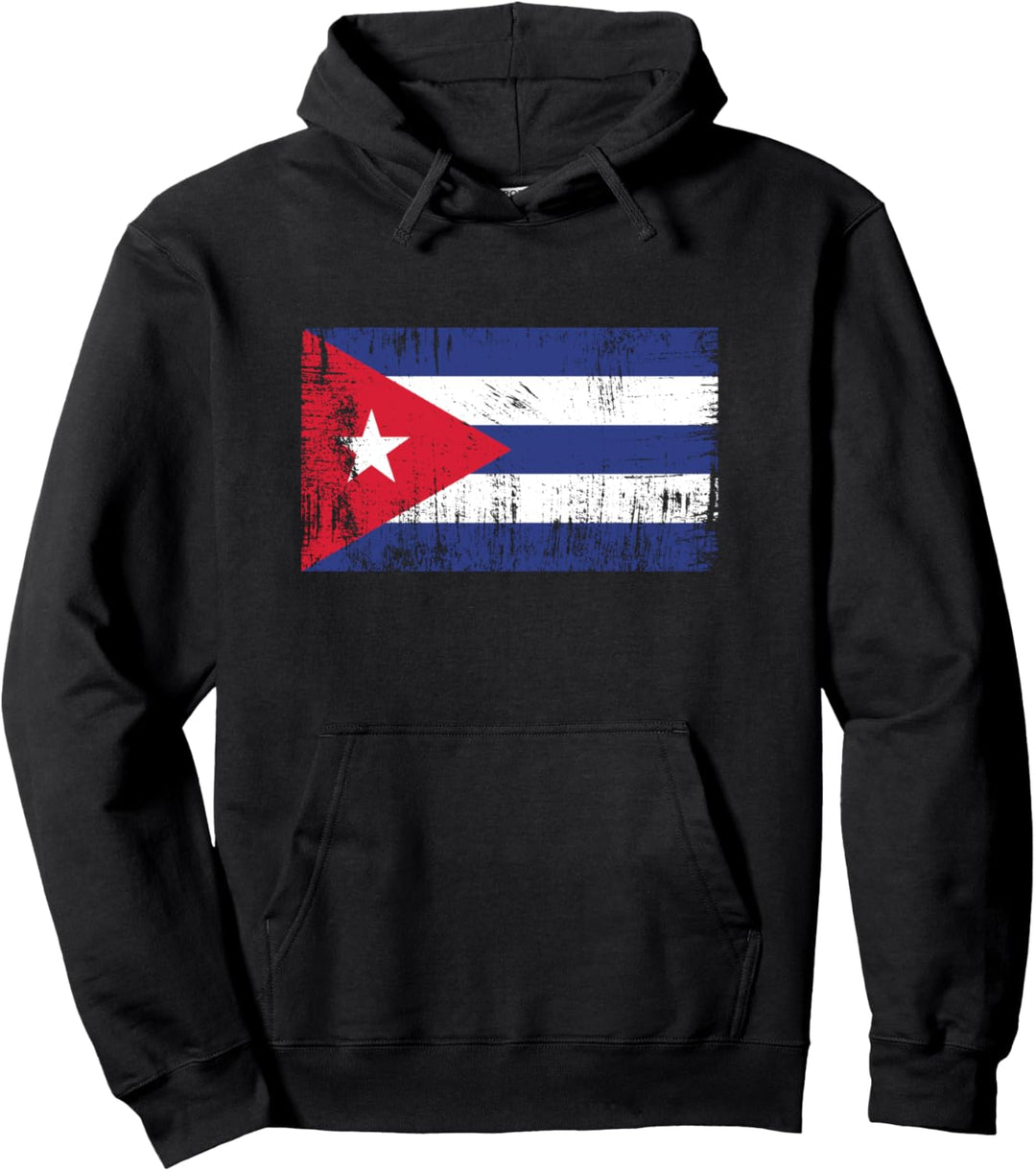Kuba Fahne Kubanische Flagge Geschenk Cuba Fussball-Fan Pullover Hoodie