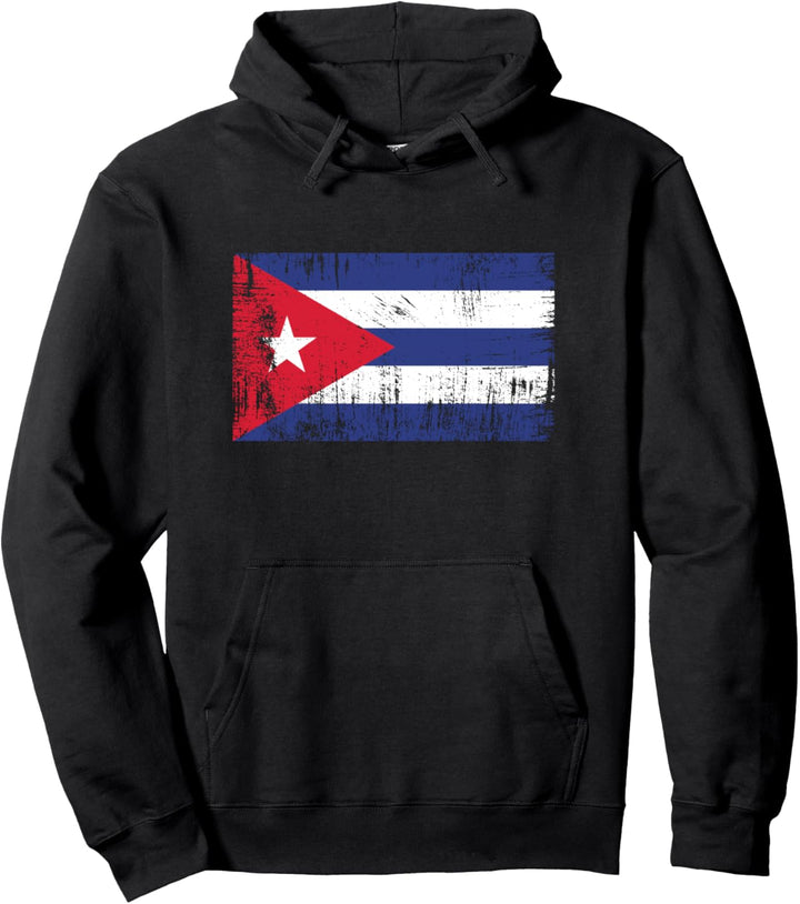 Kuba Fahne Kubanische Flagge Geschenk Cuba Fussball-Fan Pullover Hoodie