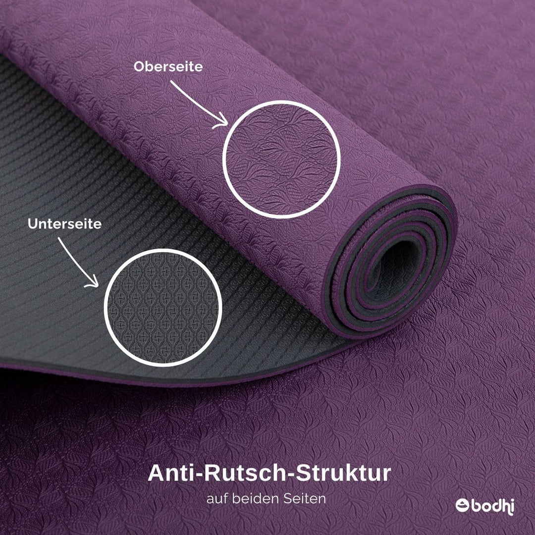 Bodhi Yoga Starter-Set Komplett | rutschfeste Yogamatte aus TPE inkl. 2 Yogablöcken aus Eva (Moosgum