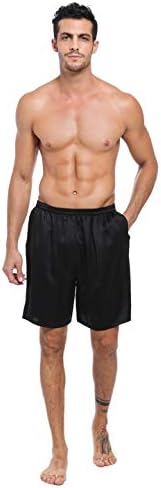 LePTON Herren Boxershorts, 100 % Maulbeerseide, super bequem