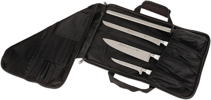 Arcos Messer Roll Bag - Messer Rolltasche zu 4 Stück - 100% Polyester 460 x 275 mm - Farbe Schwarz (