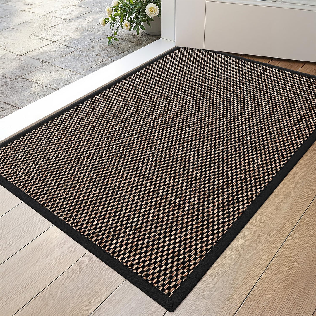 DEXI Fussmatte Innen 60 x 90 cm, rutschfest Schmutzfangmatte mit Gummirücken, absorbierend Fussmatte