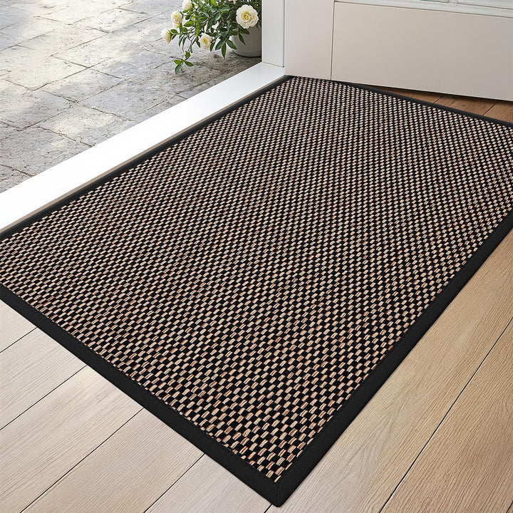 DEXI Fussmatte Innen 60 x 90 cm, rutschfest Schmutzfangmatte mit Gummirücken, absorbierend Fussmatte