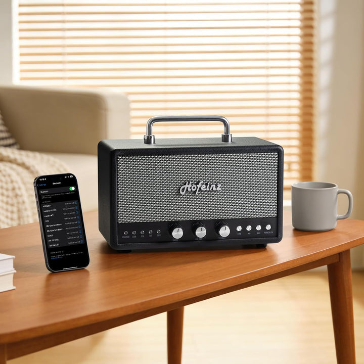 Hofeinz Retro Bluetooth Lautsprecher, TWS, UKW/FM
