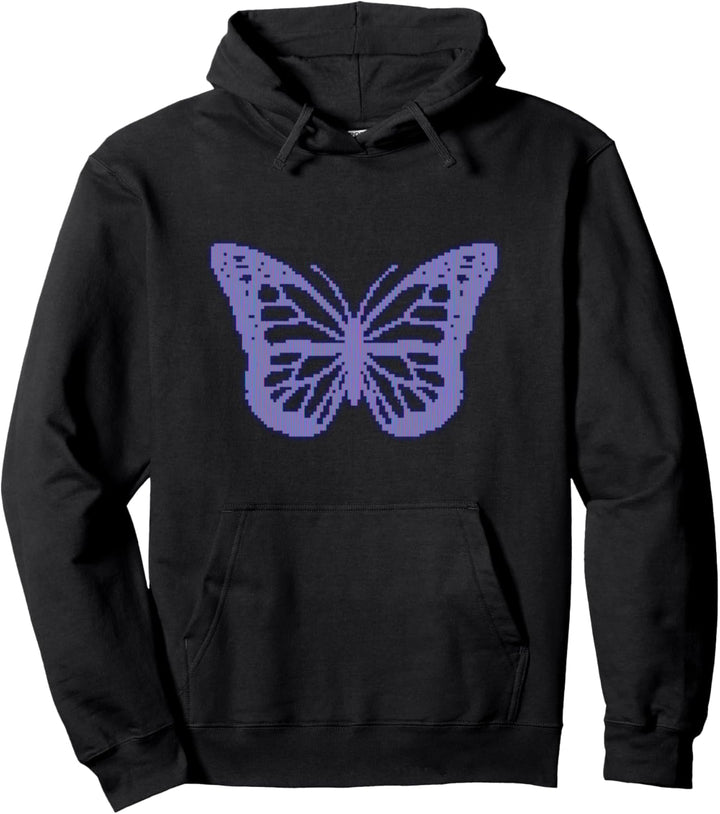 Kassette Futurismus Schmetterling Retro Futurismus Vaporwave Pullover Hoodie