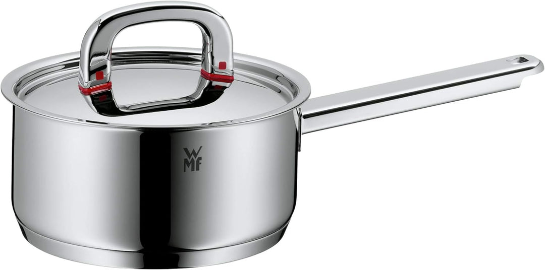 WMF Premium One Stielkasserolle 16,5cm mit Deckel, Milchtopf Induktion, Kochtopf klein 1,5l, Innensk
