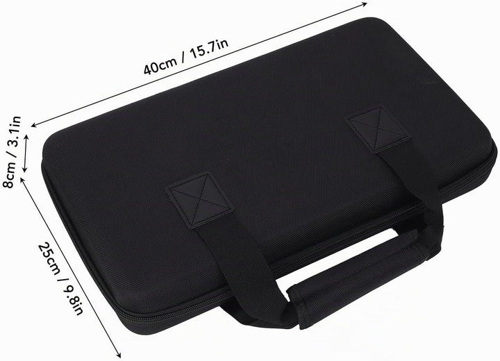 Eujgoov DJ Controller Tasche 40x25x8cm 600D Oxfordstoff Kompatibel mit DDJ-FLX4/SB3/RB verstellbare