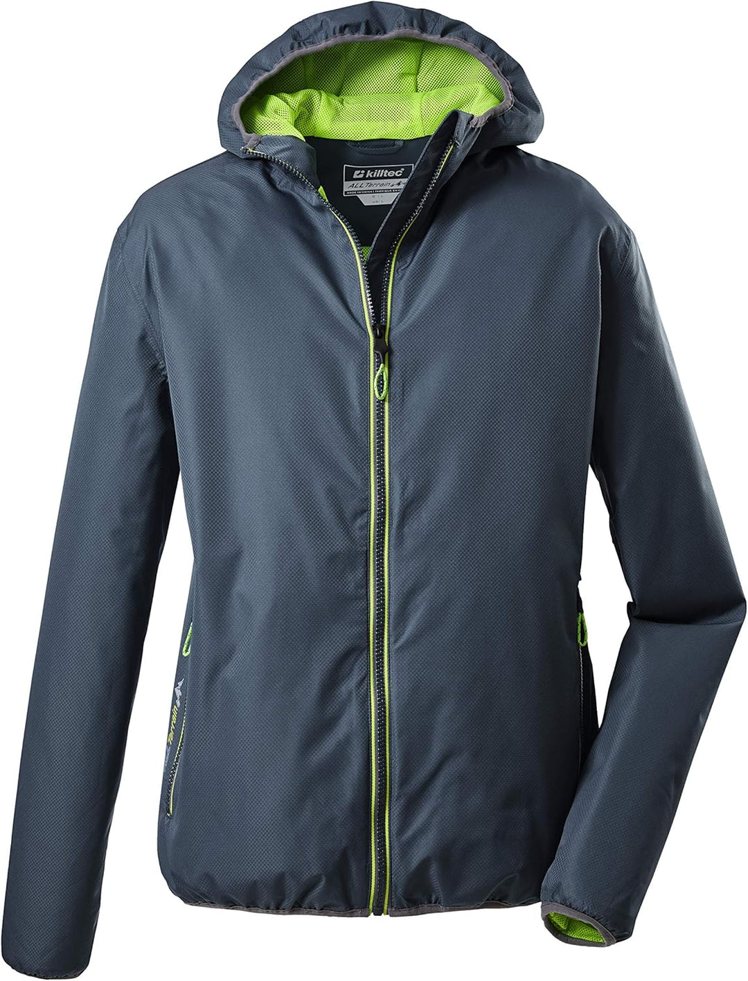 Killtec Herren Trin Mn Jckt A Funktionsjacke/Regenjacke mit Kapuze, packbar S stahlblau, S stahlblau