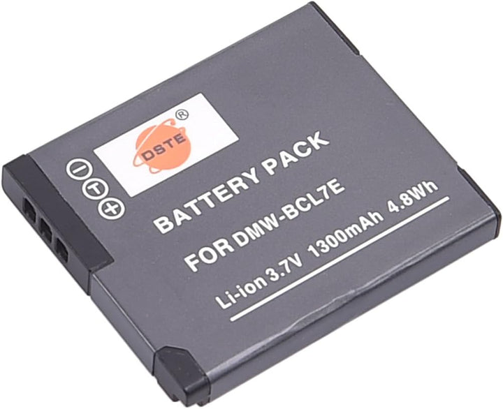 DSTE®（2 Pack） Ersatz Batterie und DC144E Reise Ladegerät Compatible für Panasonic DMW-BCL7 Lumix DMC