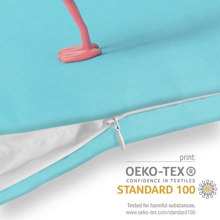 VOID Flamingo Türkis Kissenbezug Kissenhülle Sofakissen Kissen Deko Outdoor-Kissen Dekokissen, Kisse