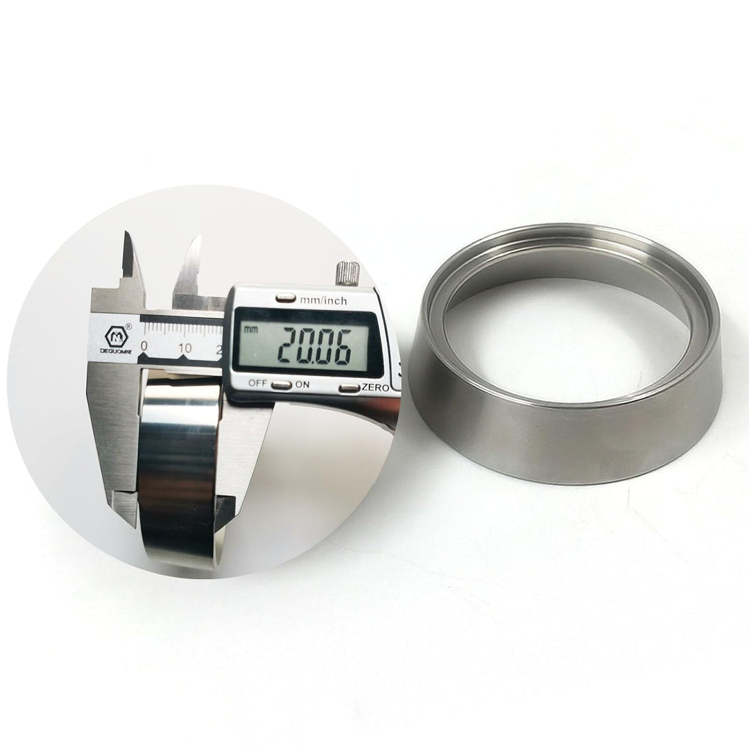 ponezg 58mm Espresso Dosierring Dosiertrichter Edelstahl Trichter für 58mm Portafilter, 58mm Espress