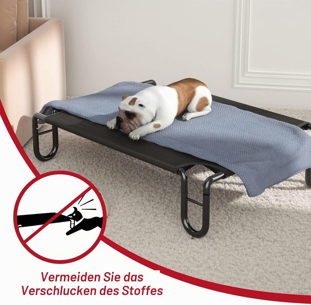 FAYDUDU Hundebett Grosse Hunde Hundeliege Outdoor Erhöhte Hundebett mit Kühlender Wirkung Katzenbett