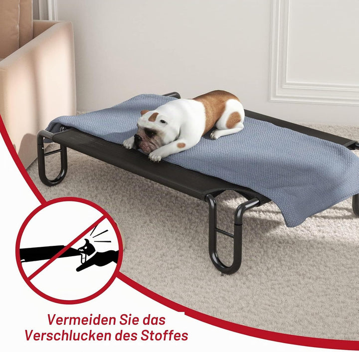 FAYDUDU Hundebett Grosse Hunde Hundeliege Outdoor Erhöhte Hundebett mit Kühlender Wirkung Katzenbett