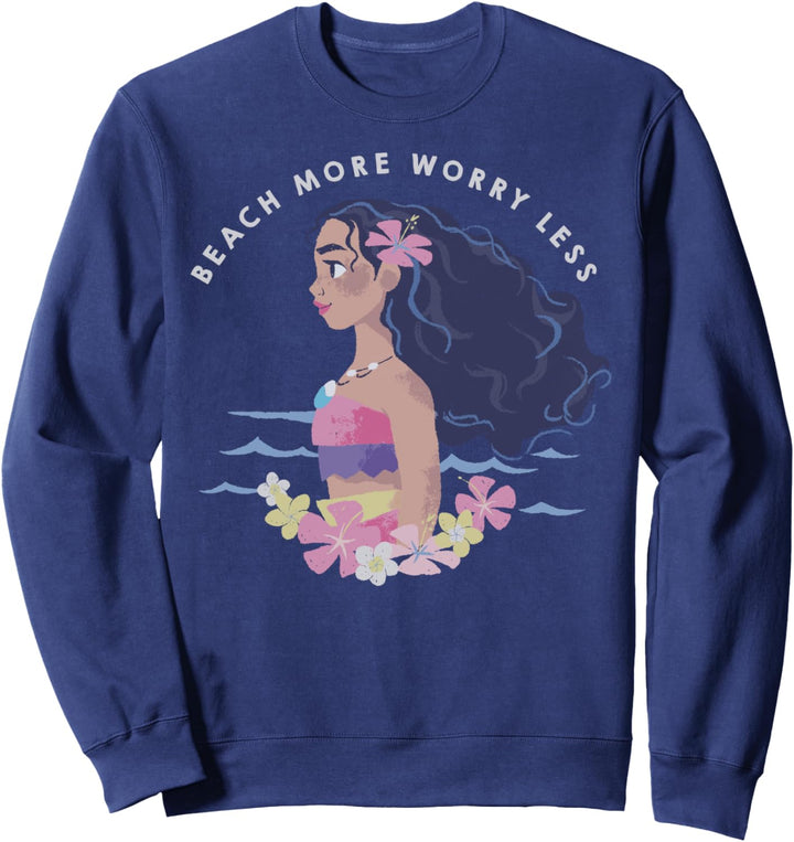 Disney Moana Beach More Text Poster Sweatshirt