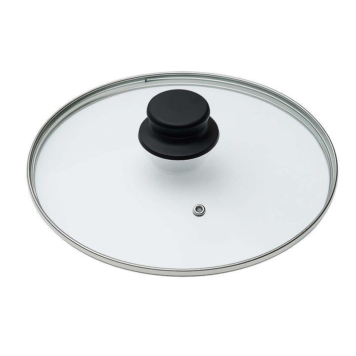 Pfannendeckel 28 cm Glasdeckel mit Dampfabzug | Topfdeckel hitzebeständig | Kochdeckel Ersatzdeckel