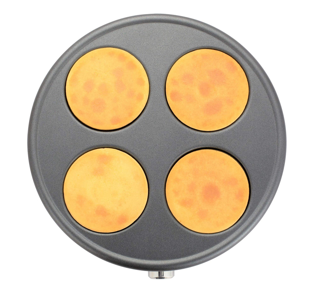 senya Aluguss-Platte für vier Mini-Pfannkuchen à 11 cm – Crepe Time SYCK-CV026-SP1