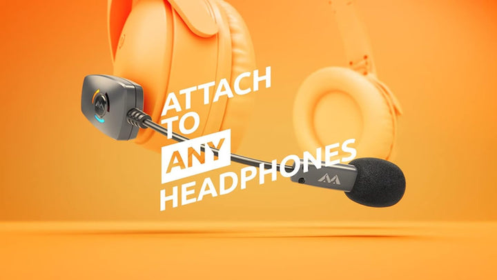Antlion Audio ModMic kabelloses ansteckbares Mikrofon Uni- und Omni-direktionales Mikrofon mit Stumm