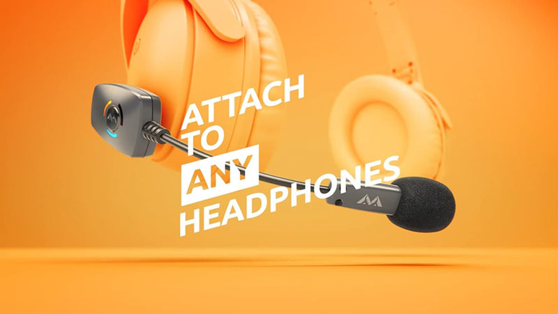 Antlion Audio ModMic kabelloses ansteckbares Mikrofon Uni- und Omni-direktionales Mikrofon mit Stumm