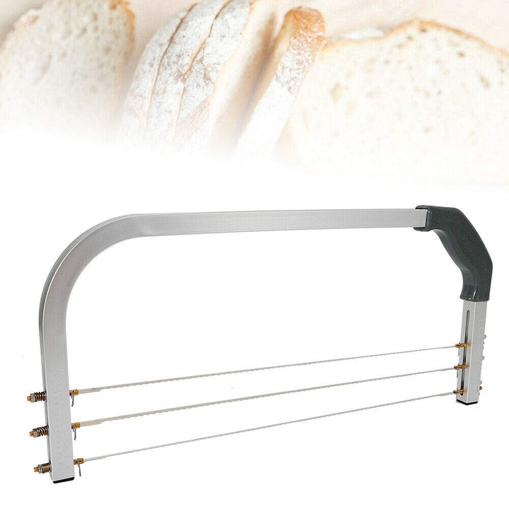 MINRS Tortenschneider, Tortenbodenschneider 3 Klingen Schneidehilfe Torte Verstellbarer Draht Kuchen