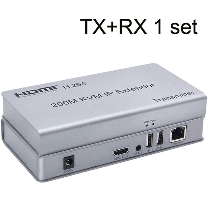 Swallows IP-Extender KVM HDMI 200M, auf IP RJ45 Ethernet CAT6 6A Transmitter Empfänger 1 TX bis 20 R