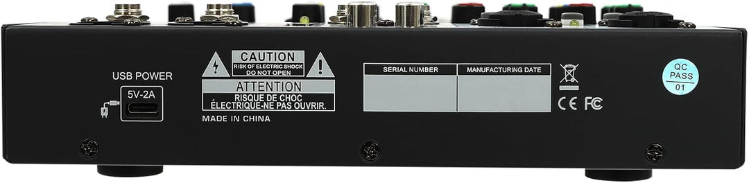 TaNeHaKi DJ Mixer 4 Kanal Sound Mixer Bluetooth Audio Mixer 4 Kanal Musikmixer Bluetooth Mini Audio