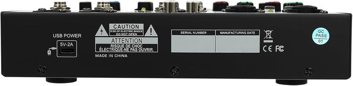TaNeHaKi DJ Mixer 4 Kanal Sound Mixer Bluetooth Audio Mixer 4 Kanal Musikmixer Bluetooth Mini Audio