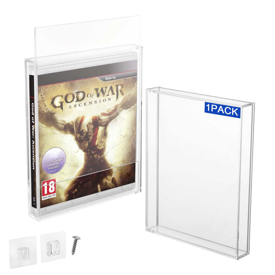 CaSZLUTION Transparente Acryl-Schutzhülle für Videospielbox für PS3, PS4, PS5 und Xbox One, 3 mm dic