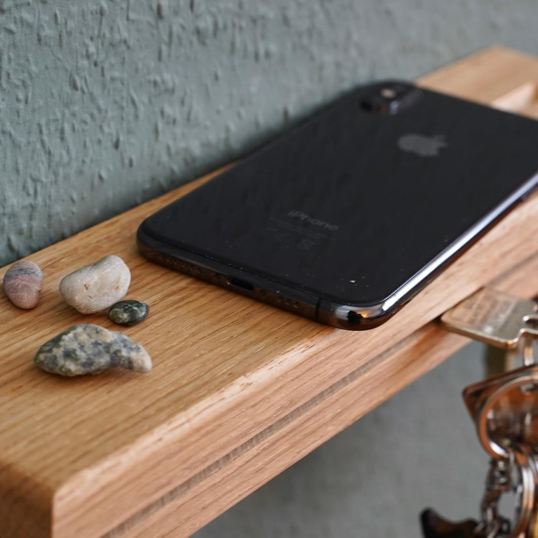 ASTREIN® | Schlüsselbrett aus Holz | Magnetisches Schlüsselbrett | Schlüsselaufbewahrung aus Eiche |