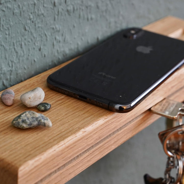 ASTREIN® | Schlüsselbrett aus Holz | Magnetisches Schlüsselbrett | Schlüsselaufbewahrung aus Eiche |