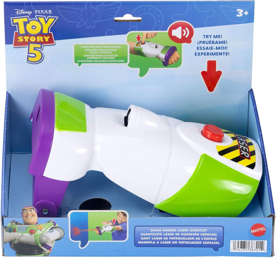 Mattel Disney Pixar Toy Story 5 Rollenspiel Space Ranger Laser-Panzerhandschuh, Handgelenksstarter u