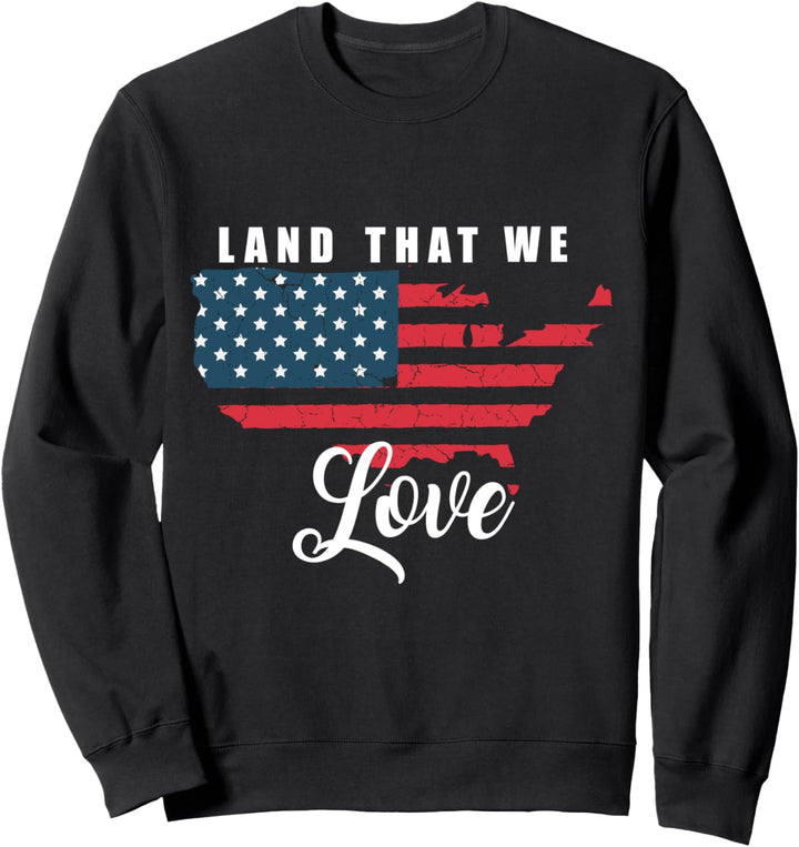Amerika Land Wir Lieben Land Vereinigte Staaten Patriotisch Sweatshirt