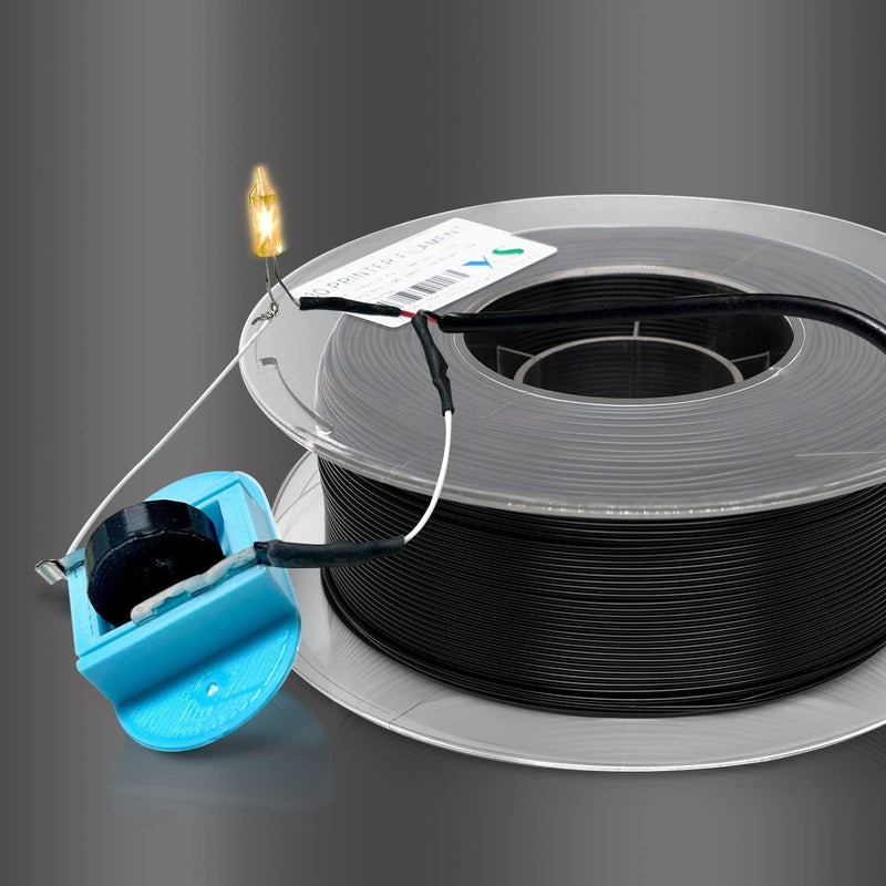 YOUSU Conductive PLA Filament 1.75 mm for 3D Printer & 3D Pen 1 kg (2.2 lbs) Black Conductive PLA Co