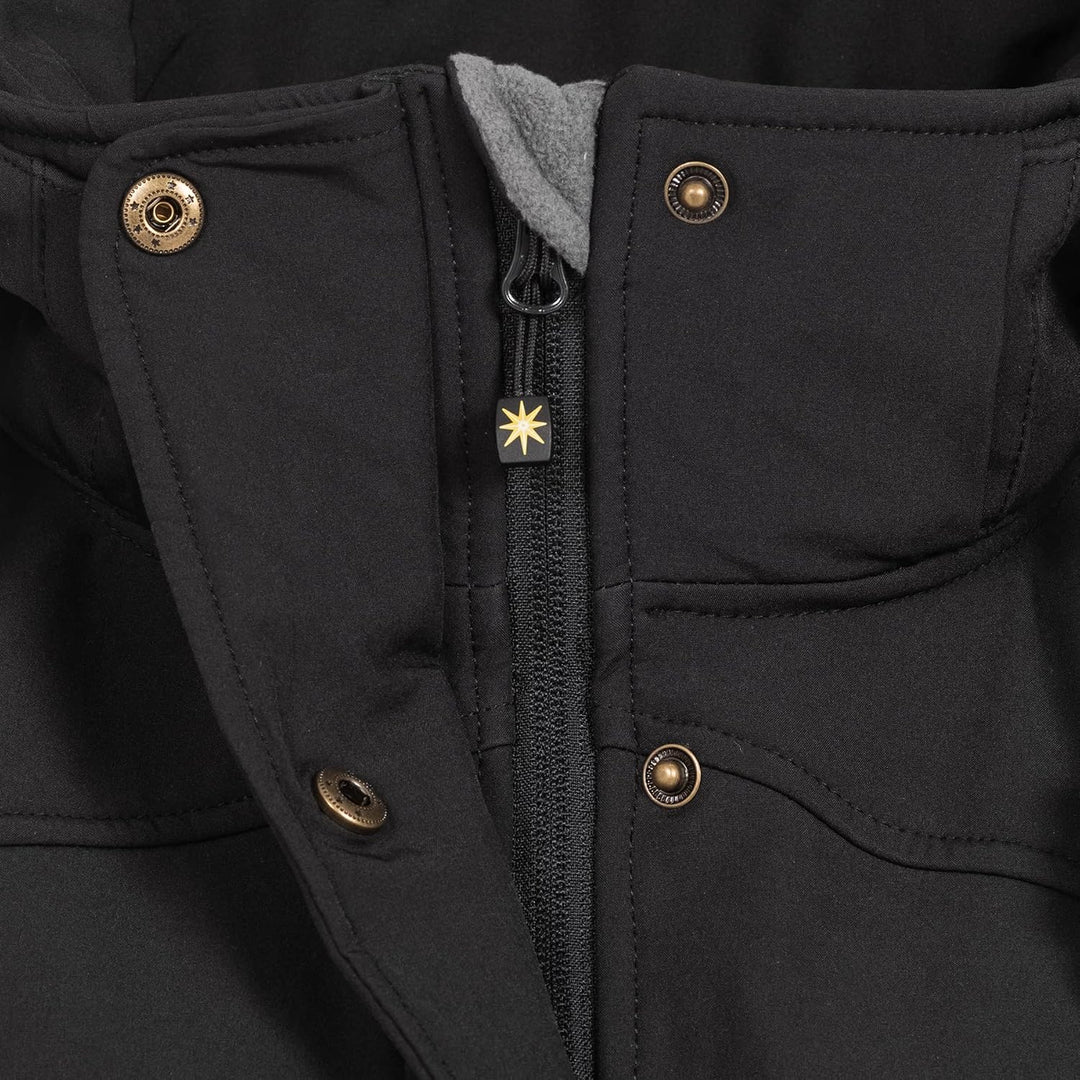 Ankerglut Damen Damen Softshellmantel Kurzmantel mit Kapuze Gefüttert Softshelljacke Übergangsjacke