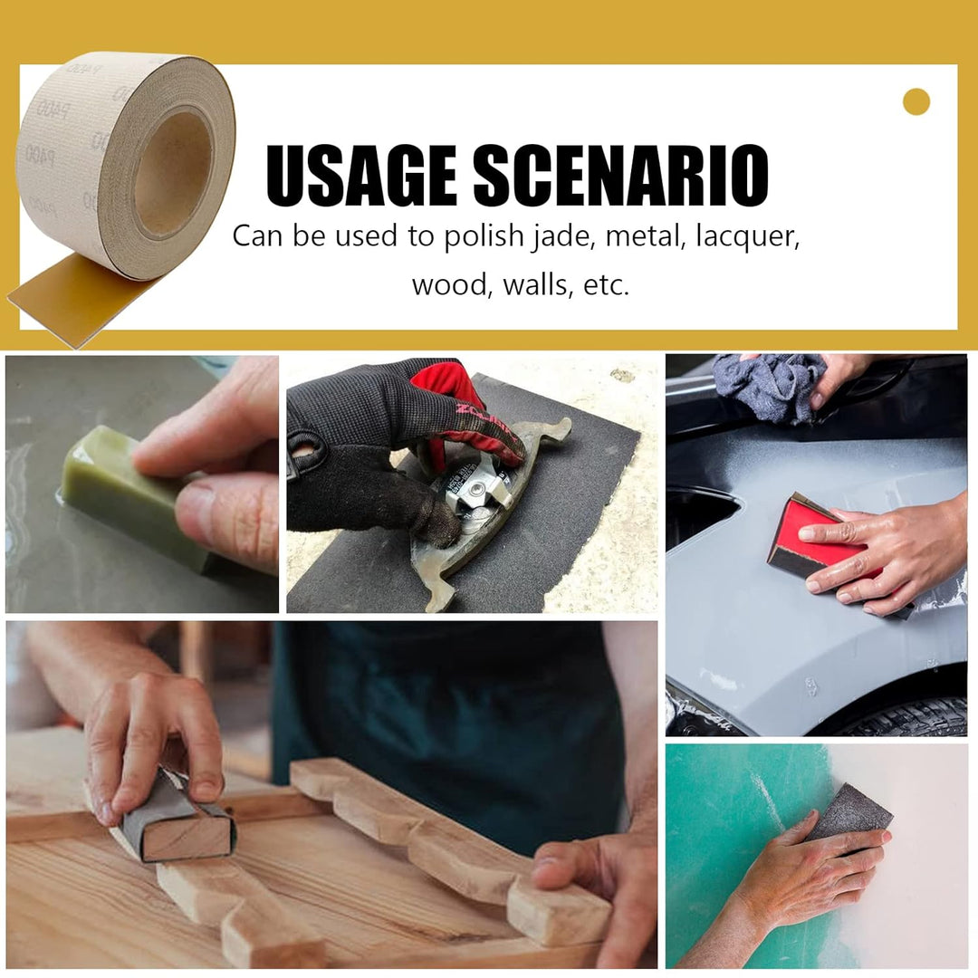 Schleifpapierrolle mit 7cm x 18m Aluminiumoxid Klettverschluss Schleifpapier Schleifpapier für Holzm